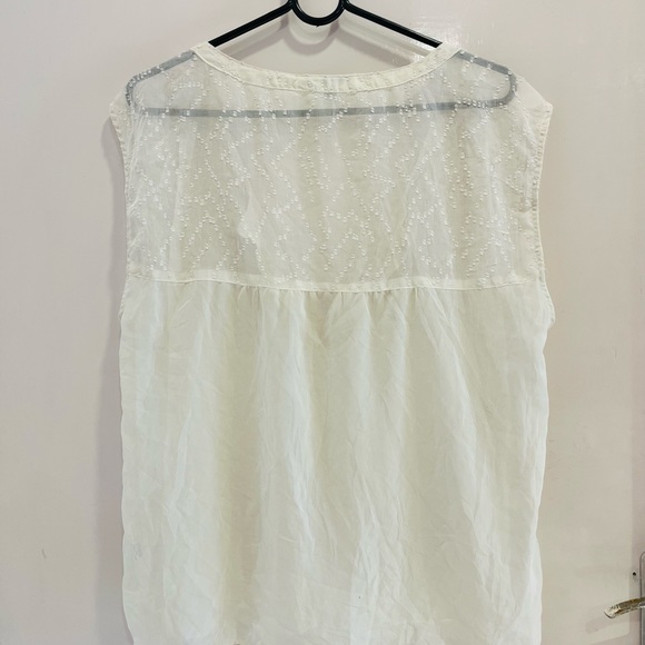 American eagle Off white georgette top - Picture 14 of 16